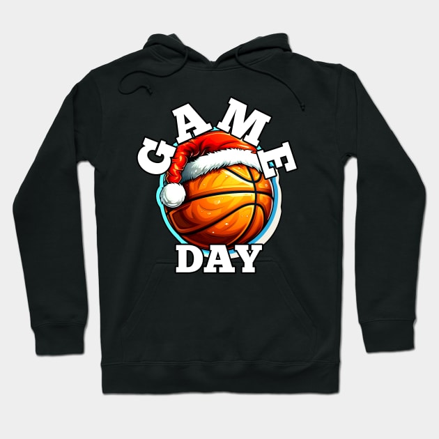 Game Day Basketball Christmas Hoodie by MaystarUniverse